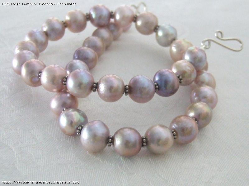 Large Lavender Character Freshwater Pearl Necklace