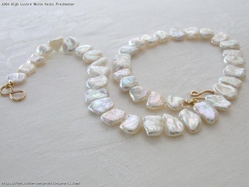 High Lustre White Keshi Freshwater Pearl Necklace