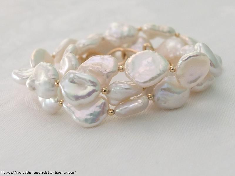 White Keshi Freshwater Pearl Necklace