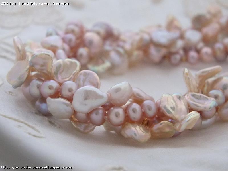 Four Strand Twist-or-Not Freshwater Pearl Necklace